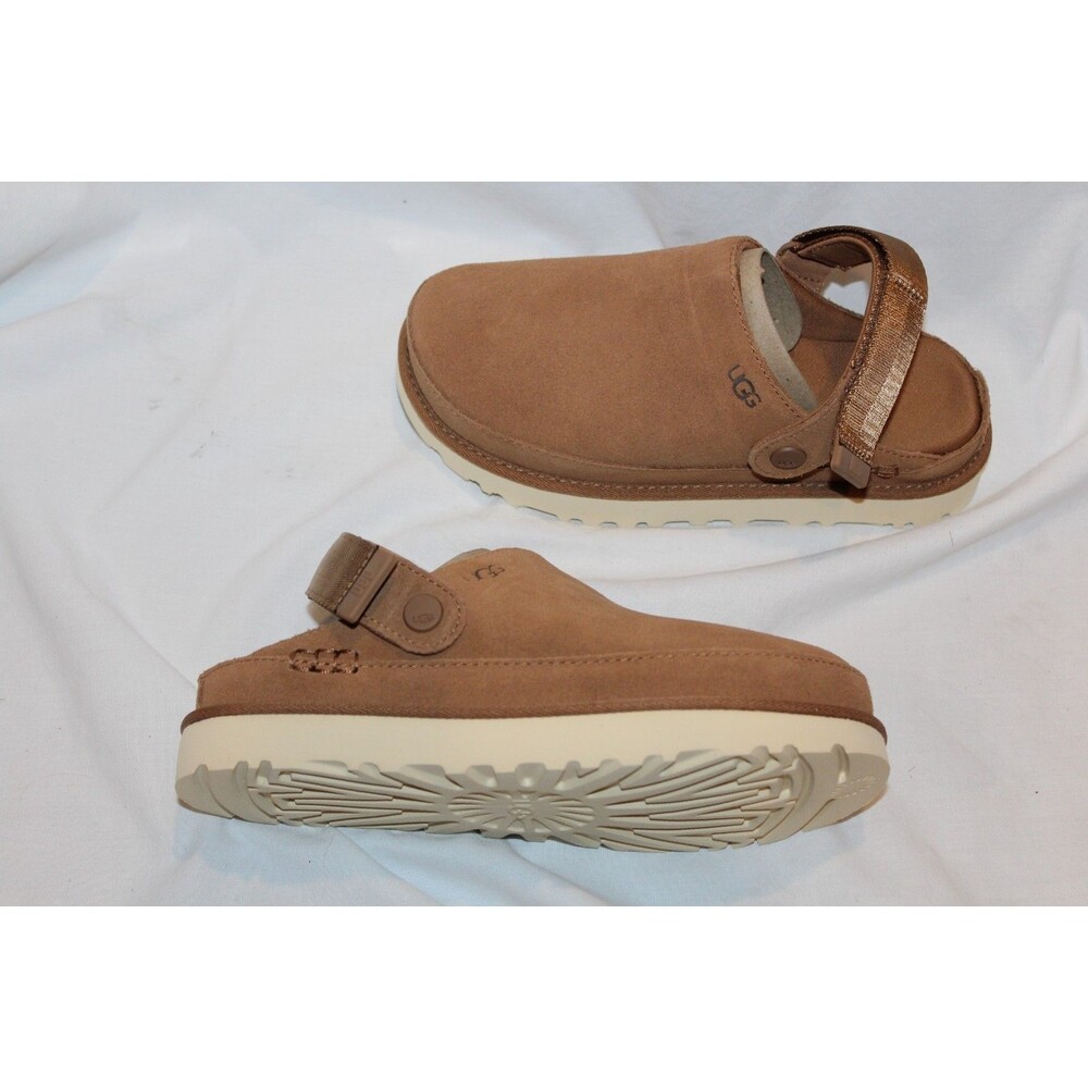 UGG MENS GOLDENCOAST CLOG SIZE US 14 CHESTNUT SUEDE SLINGBACK SLIDE SANDAL - Picture 5 of 7
